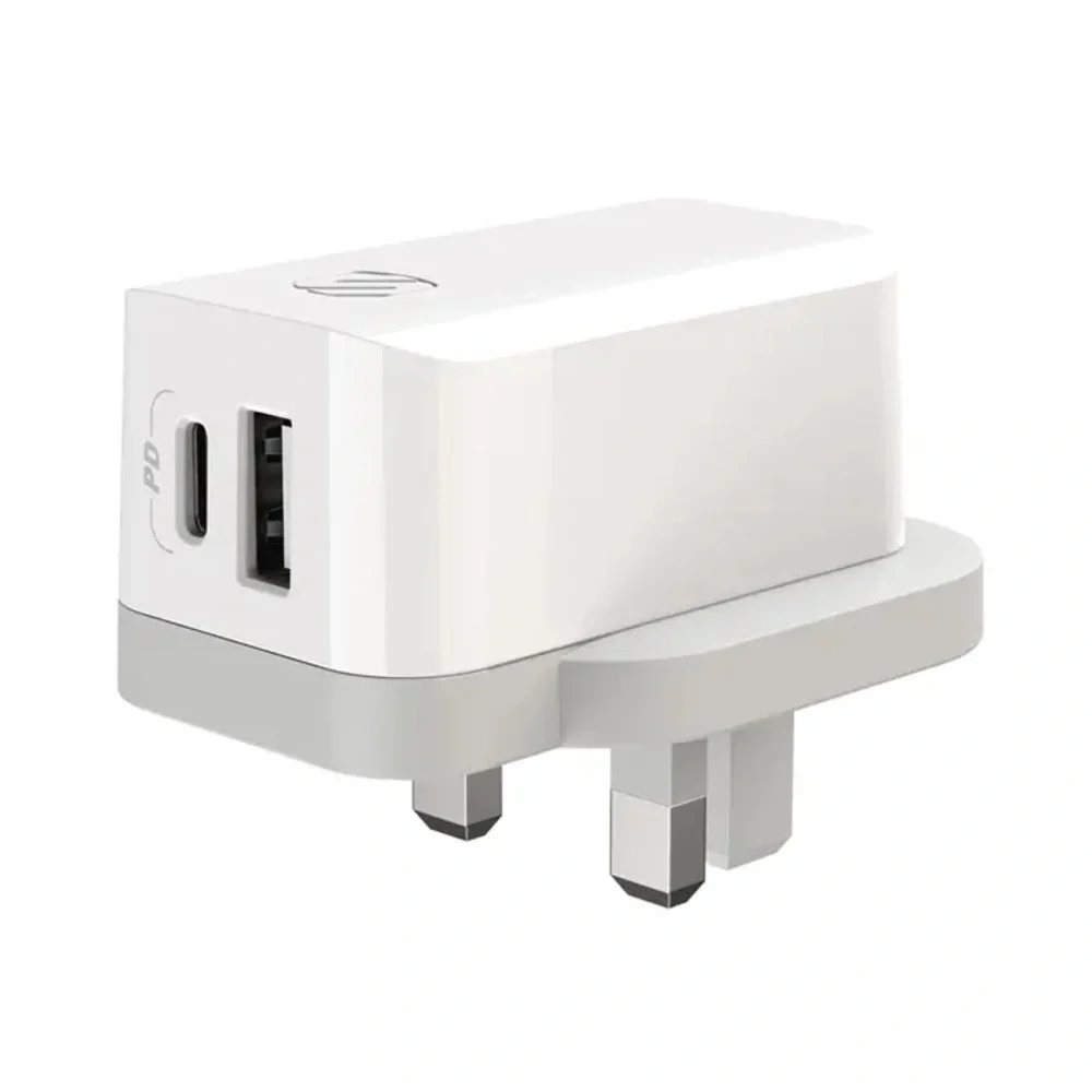 Scosche PowerVolt PD32 USB Type-C + USB Type-A UK Wall Charger HPDCA32UK-SP5